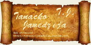 Tanacko Jamedžija vizit kartica